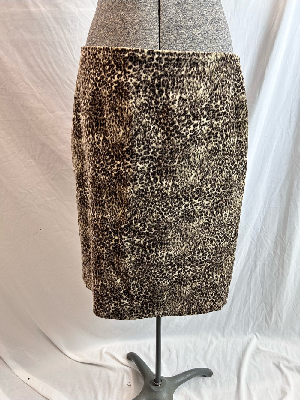 Talbots Leopard-Print Pencil Skirt - Size 8